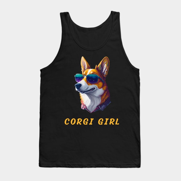 corgi girl Tank Top by vaporgraphic